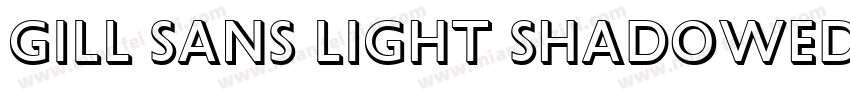 Gill Sans Light Shadowed字体转换